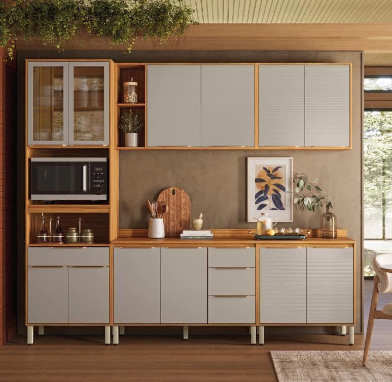 Cozinha Modulada Demobile Plena (cinamomo/nude)